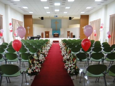 新埔鎮教會結婚佈置no.2